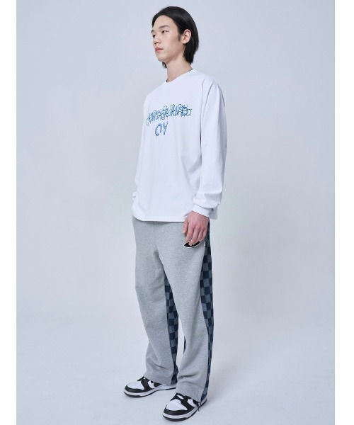 OY(オーワイ)の「【OY/オーワイ】VINE MELTING LOGO LONG SLEEVE/ロゴロンT 長袖Tシャツ プリントロンTシャツ(Tシャツ/カットソー・メンズ・ブラック/ホワイト・01/02)」の9枚目の写真