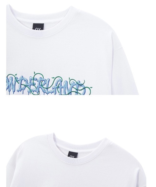 OY(オーワイ)の「【OY/オーワイ】VINE MELTING LOGO LONG SLEEVE/ロゴロンT 長袖Tシャツ プリントロンTシャツ(Tシャツ/カットソー・メンズ・ブラック/ホワイト・01/02)」の5枚目の写真