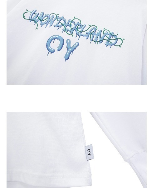 OY(オーワイ)の「【OY/オーワイ】VINE MELTING LOGO LONG SLEEVE/ロゴロンT 長袖Tシャツ プリントロンTシャツ(Tシャツ/カットソー・メンズ・ブラック/ホワイト・01/02)」の6枚目の写真