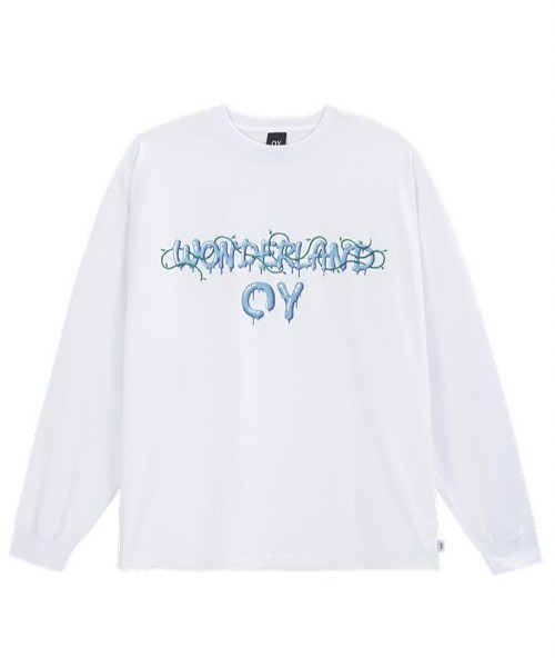 OY(オーワイ)の「【OY/オーワイ】VINE MELTING LOGO LONG SLEEVE/ロゴロンT 長袖Tシャツ プリントロンTシャツ(Tシャツ/カットソー・メンズ・ブラック/ホワイト・01/02)」の3枚目の写真