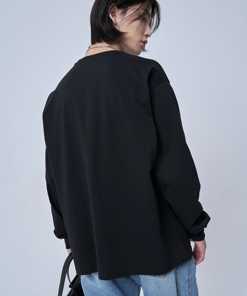 OY(オーワイ)の「【OY/オーワイ】VINE MELTING LOGO LONG SLEEVE/ロゴロンT 長袖Tシャツ プリントロンTシャツ(Tシャツ/カットソー・メンズ・ブラック/ホワイト・01/02)」の17枚目の写真