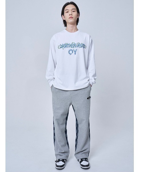 OY(オーワイ)の「【OY/オーワイ】VINE MELTING LOGO LONG SLEEVE/ロゴロンT 長袖Tシャツ プリントロンTシャツ(Tシャツ/カットソー・メンズ・ブラック/ホワイト・01/02)」の8枚目の写真