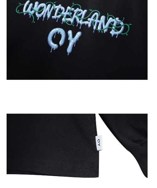 OY(オーワイ)の「【OY/オーワイ】VINE MELTING LOGO LONG SLEEVE/ロゴロンT 長袖Tシャツ プリントロンTシャツ(Tシャツ/カットソー・メンズ・ブラック/ホワイト・01/02)」の15枚目の写真