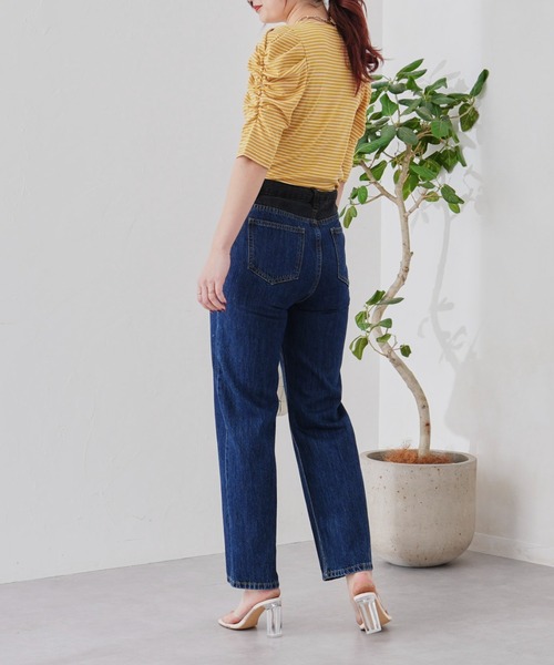 prose verse（プロズヴェール）の「パワショルリブボーダーカットソー（Tシャツ/カットソー・レディース・ブラック/アイボリー/イエロー/グリーン・MEDIUM）」の13枚目の写真