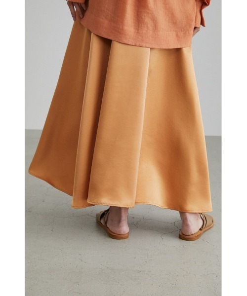 STYLEMIXER（スタイルミキサー）の「スリットサテンナロースカート（スカート・レディース・ブラック/ライトグリーン/オレンジ・SMALL/X-SMALL/MEDIUM）」の20枚目の写真