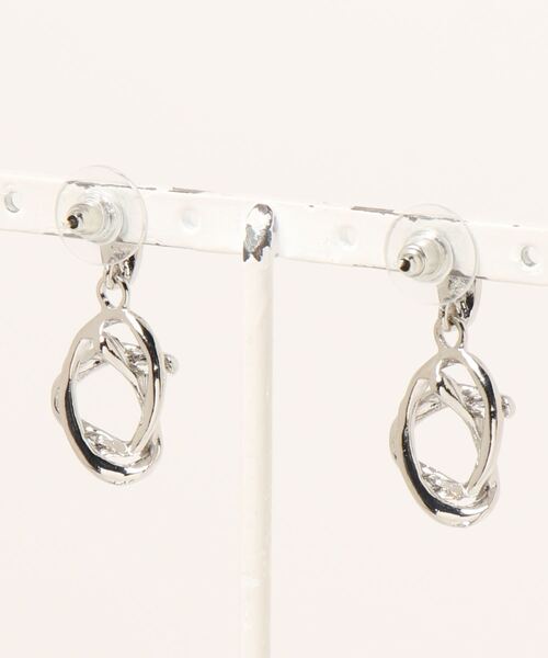 apres jour mignon（アプレジュールミニョン）の「【apresjour mignon×ARIAZ】ライン変形ピアス（ピアス（両耳用）・レディース・シルバー・ONESIZE）」の3枚目の写真