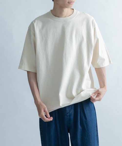 FORK&SPOON(フォークアンドスプーン)の「FORK&SPOON OE度詰天竺Tシャツ(Tシャツ/カットソー・メンズ・ブラウン/グリーン/ナチュラル・4/5)」の2枚目の写真