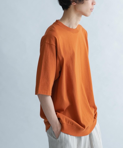 FORK&SPOON(フォークアンドスプーン)の「FORK&SPOON OE度詰天竺Tシャツ(Tシャツ/カットソー・メンズ・ブラウン/グリーン/ナチュラル・4/5)」の1枚目の写真