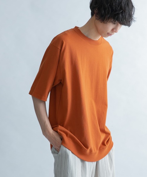 FORK&SPOON(フォークアンドスプーン)の「FORK&SPOON OE度詰天竺Tシャツ(Tシャツ/カットソー・メンズ・ブラウン/グリーン/ナチュラル・4/5)」の4枚目の写真