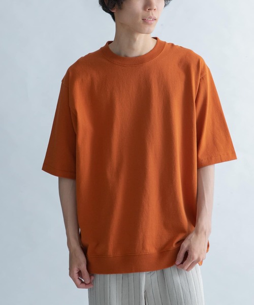 FORK&SPOON(フォークアンドスプーン)の「FORK&SPOON OE度詰天竺Tシャツ(Tシャツ/カットソー・メンズ・ブラウン/グリーン/ナチュラル・4/5)」の7枚目の写真