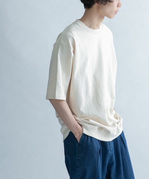 FORK&SPOON(フォークアンドスプーン)の「FORK&SPOON OE度詰天竺Tシャツ(Tシャツ/カットソー・メンズ・ブラウン/グリーン/ナチュラル・4/5)」の22枚目の写真