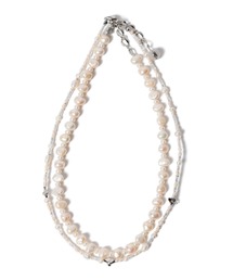 LAYMEE | Mars pearl double necklace / マーズパールダブルネックレス(ネックレス)