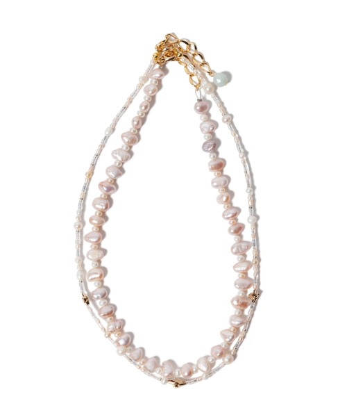 Mars pearl double necklace / マーズパールダブルネックレス