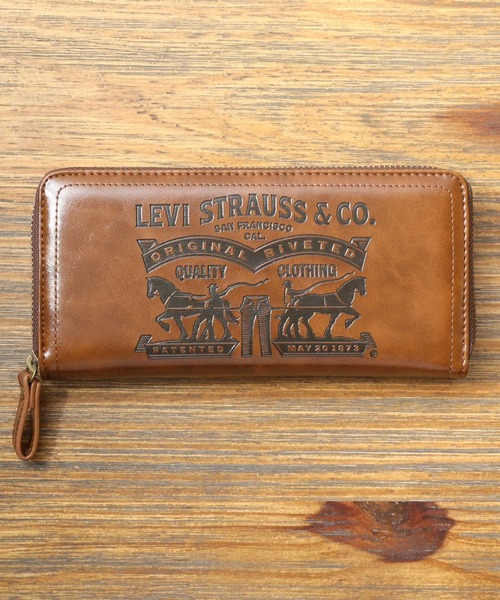 Levi's(リーバイス)の「Levi's/リーバイス TOW HORSE ラウンドファスナーロングウォレット 長財布(財布・メンズ・ブラック/ダークブラウン/ブラウン・FREE)」の8枚目の写真