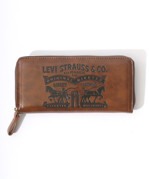 Levi's(リーバイス)の「Levi's/リーバイス TOW HORSE ラウンドファスナーロングウォレット 長財布(財布・メンズ・ブラック/ダークブラウン/ブラウン・FREE)」の12枚目の写真