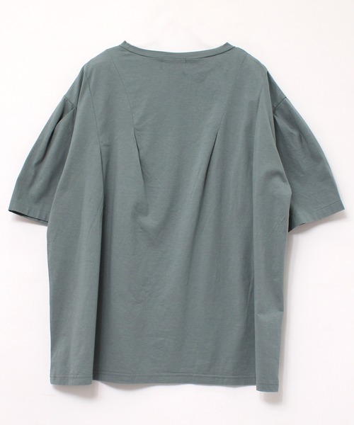 RNA-N(アールエヌエーエヌ)の「M1876 タックデザインプルオーバー(Tシャツ/カットソー・レディース・グリーン/スミクロ/ベージュ・MEDIUM)」の16枚目の写真
