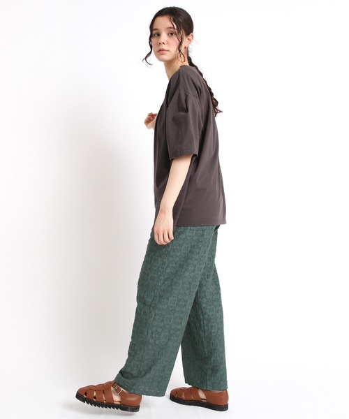 RNA-N(アールエヌエーエヌ)の「M1876 タックデザインプルオーバー(Tシャツ/カットソー・レディース・グリーン/スミクロ/ベージュ・MEDIUM)」の14枚目の写真