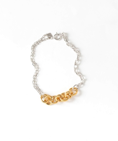 JUICY ROCK（ジューシーロック）の「CYCRO/GP(SV925)/SV925 3コンビチェーンブレスレット（ブレスレット・レディース・ゴールド・ONE SIZE）」の3枚目の写真