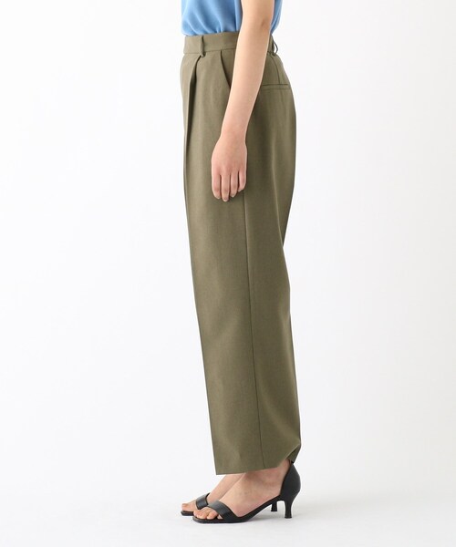 OPAQUE.CLIP（オペークドットクリップ）の「◆ドライトロピカル ストレートパンツ【WEB限定サイズ】（その他パンツ・レディース・ブラック/カーキ・42/38/36/40）」の4枚目の写真