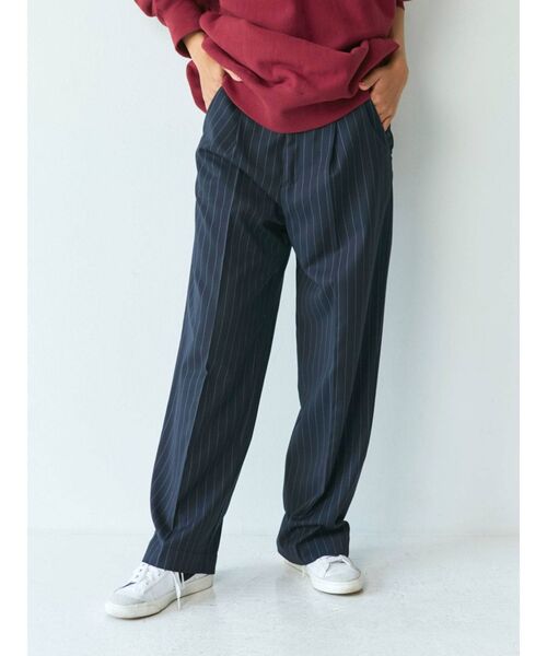 Ungrid（アングリッド）の「センタープレスルーズパンツ（スラックス・レディース・チャコールグレー/ベージュ/その他1・SMALL/MEDIUM）」の8枚目の写真