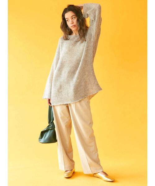 Ungrid（アングリッド）の「センタープレスルーズパンツ（スラックス・レディース・チャコールグレー/ベージュ/その他1・SMALL/MEDIUM）」の21枚目の写真