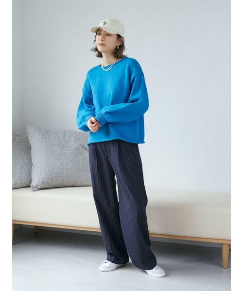 Ungrid（アングリッド）の「センタープレスルーズパンツ（スラックス・レディース・チャコールグレー/ベージュ/その他1・SMALL/MEDIUM）」の22枚目の写真