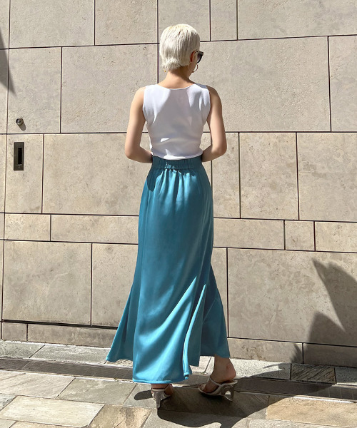 JENNE（ジェンヌ）の「サテンマーメイドスカート（スカート）」 - WEAR