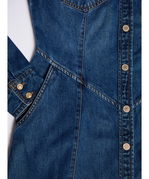 Guess（ゲス）の「Vivi Denim Dress（ワンピース）」 - WEAR