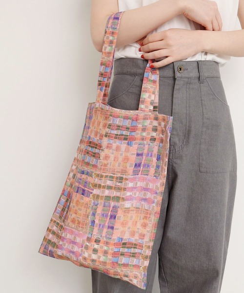 l'atelier du savon（アトリエドサボン）の「○手描きチェックのパッチ