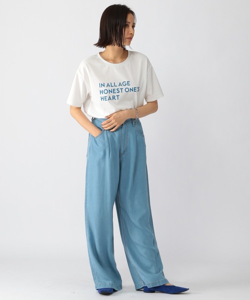 BARNYARDSTORM（バンヤードストーム）の「BARNYARDSTORM / ロゴプリントTシャツ（Tシャツ/カットソー・レディース・ブラック/ブルー・1/0）」の7枚目の写真