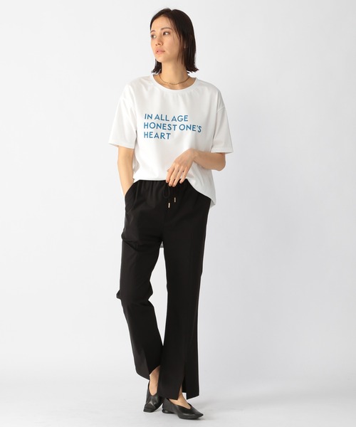 BARNYARDSTORM（バンヤードストーム）の「BARNYARDSTORM / ロゴプリントTシャツ（Tシャツ/カットソー・レディース・ブラック/ブルー・1/0）」の4枚目の写真