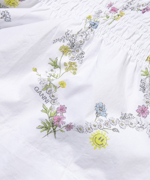 Printed Cotton Poplin（シャツ/ブラウス）｜GANNI（ガニー）の