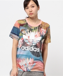 adidas Originals | ウィメンズ アディダス ファーム 総柄Tシャツ adidas CURSO DAGUA LOGO TEE(Tシャツ/カットソー)