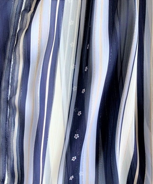 Q（キュー）の「ラメストライプエアシャイン（シャツ/ブラウス・レディース・ブルー系その他/レッド系その他・MEDIUM）」の6枚目の写真