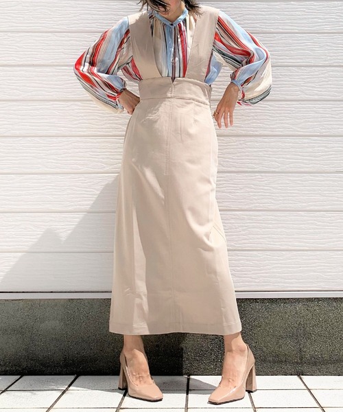 Q（キュー）の「ラメストライプエアシャイン（シャツ/ブラウス・レディース・ブルー系その他/レッド系その他・MEDIUM）」の11枚目の写真