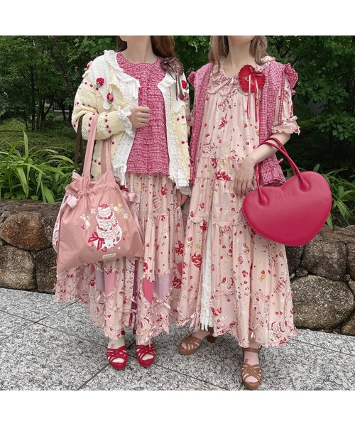 PINK HOUSE（ピンクハウス）の「ハートフリルバッグ（トート