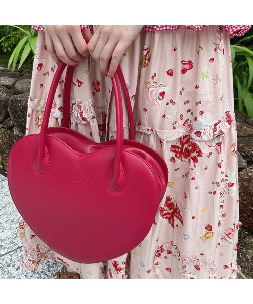PINK HOUSE（ピンクハウス）の「ハートフリルバッグ（トート