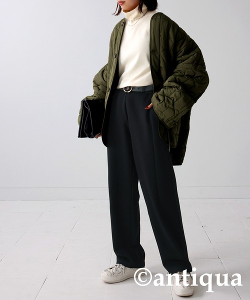 antiqua（アンティカ）の「ポンチダーツパンツ（その他パンツ・レディース・ブラック/グレー・FREE）」の10枚目の写真