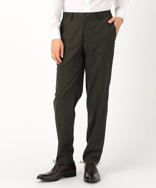 COMME CA ISM（コムサイズム）の「【セットアップ対応】 ギャバストレッチ パンツ（スーツパンツ・メンズ・ブラック/カーキ/ネイビー・SMALL/MEDIUM/LARGE/X-LARGE）」の2枚目の写真