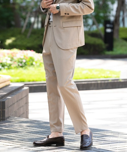 URBAN RESEARCH DOORS（アーバンリサーチドアーズ）の「『XLサイズあり』LIFE STYLE TAILOR　ライトツイルパンツ（スーツパンツ・メンズ・ベージュ/ネイビー・SMALL/MEDIUM/LARGE/X-LARGE）」の14枚目の写真