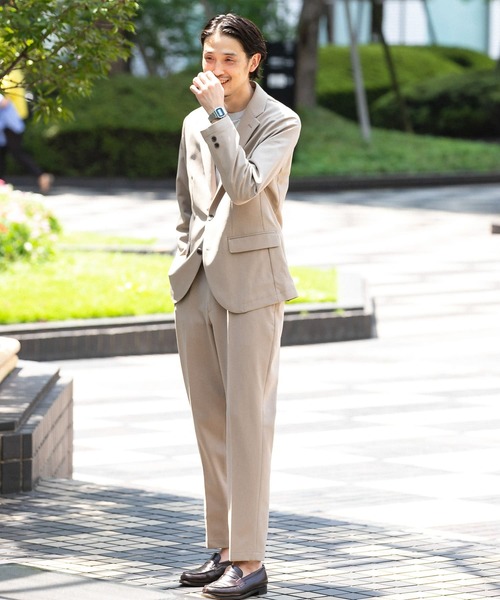 URBAN RESEARCH DOORS（アーバンリサーチドアーズ）の「『XLサイズあり』LIFE STYLE TAILOR　ライトツイルパンツ（スーツパンツ・メンズ・ベージュ/ネイビー・SMALL/MEDIUM/LARGE/X-LARGE）」の18枚目の写真