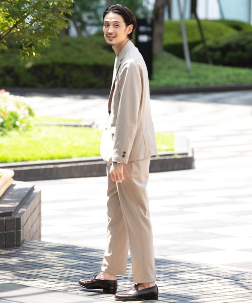 URBAN RESEARCH DOORS（アーバンリサーチドアーズ）の「『XLサイズあり』LIFE STYLE TAILOR　ライトツイルパンツ（スーツパンツ・メンズ・ベージュ/ネイビー・SMALL/MEDIUM/LARGE/X-LARGE）」の19枚目の写真