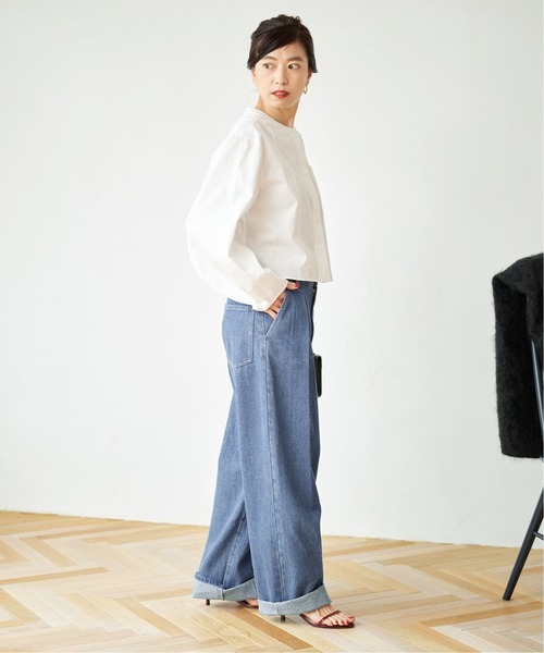 VERMEIL par iena ブロードバンドカラーパフスリーブシャツ VERMEIL par iena（ヴェルメイユパーイエナ） シャツ ブラウス