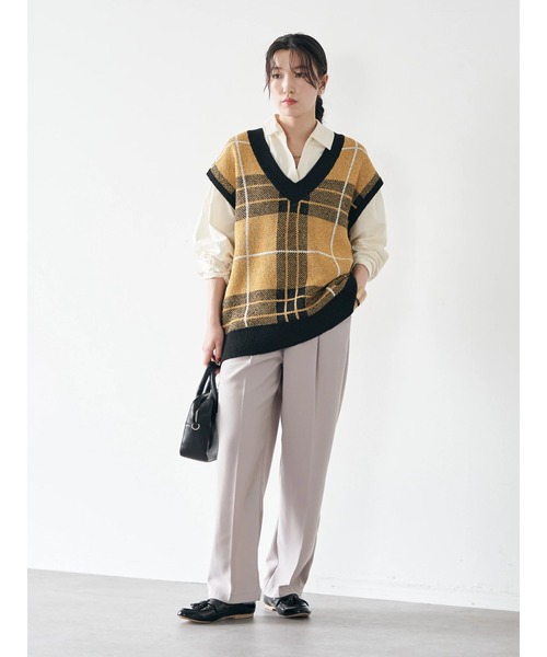 earth music&ecology（アースミュージックアンドエコロジー）の「スキッパーシャツ（シャツ/ブラウス・レディース・ブルー/アイボリー/ブラウン・FREE）」の9枚目の写真