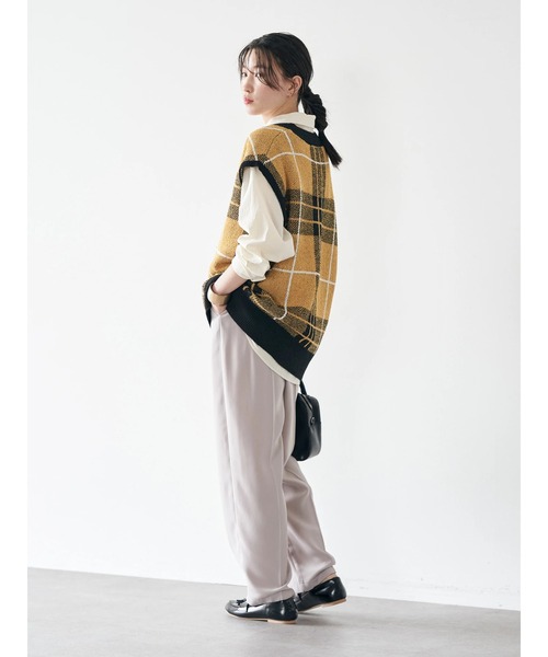 earth music&ecology（アースミュージックアンドエコロジー）の「スキッパーシャツ（シャツ/ブラウス・レディース・ブルー/アイボリー/ブラウン・FREE）」の10枚目の写真