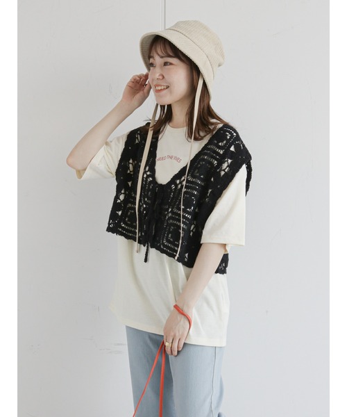 ehka sopo（エヘカソポ）の「モチーフレースベスト（ベスト）」 - WEAR