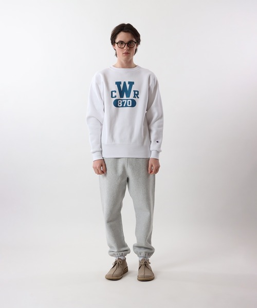 Champion(チャンピオン)の「【Champion/チャンピオン】メンズ リバースウィーブ(R) クルーネックスウェットシャツ(スウェット・メンズ・ホワイト/シルバーグレー/レッド系その他4/ブラック/オートミール/ダークネイビー・LARGE/X-LARGE/SMALL/MEDIUM)」の8枚目の写真