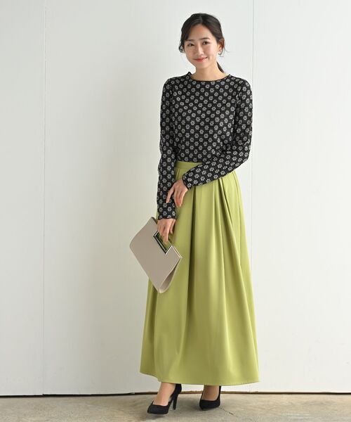 rps（アールピーエス）の「ぽこぽこフラワーレースカットソー（Tシャツ/カットソー・レディース・オフホワイト/アイボリー/ブラック/ブラック系その他2/サックスブルー・フリー）」の22枚目の写真