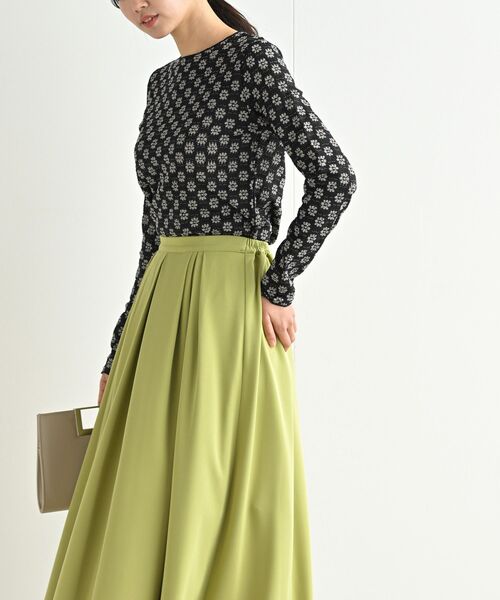 rps（アールピーエス）の「ぽこぽこフラワーレースカットソー（Tシャツ/カットソー・レディース・オフホワイト/アイボリー/ブラック/ブラック系その他2/サックスブルー・フリー）」の21枚目の写真