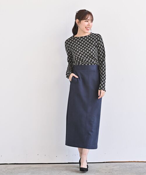 rps（アールピーエス）の「ぽこぽこフラワーレースカットソー（Tシャツ/カットソー・レディース・オフホワイト/アイボリー/ブラック/ブラック系その他2/サックスブルー・フリー）」の13枚目の写真